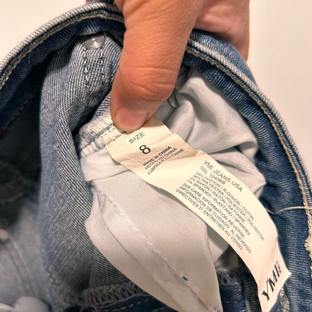 YMI Girl Bootcut Jeans Size 8 | Stretch Denim Medium Wash - Picture 4 of 7